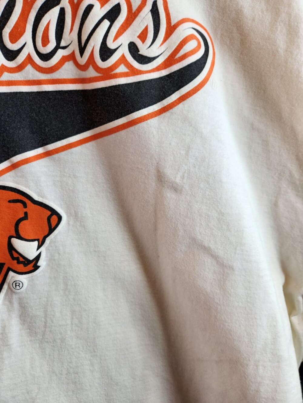 Vintage BC Lions T-Shirts Mens Size XXL 1990s Off White CFL Waves Gildan - Picture 2 of 16